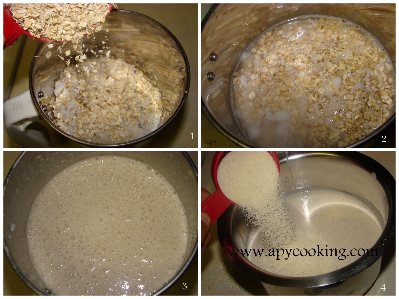 Apy Cooking Oats Cooked Rice Dosa