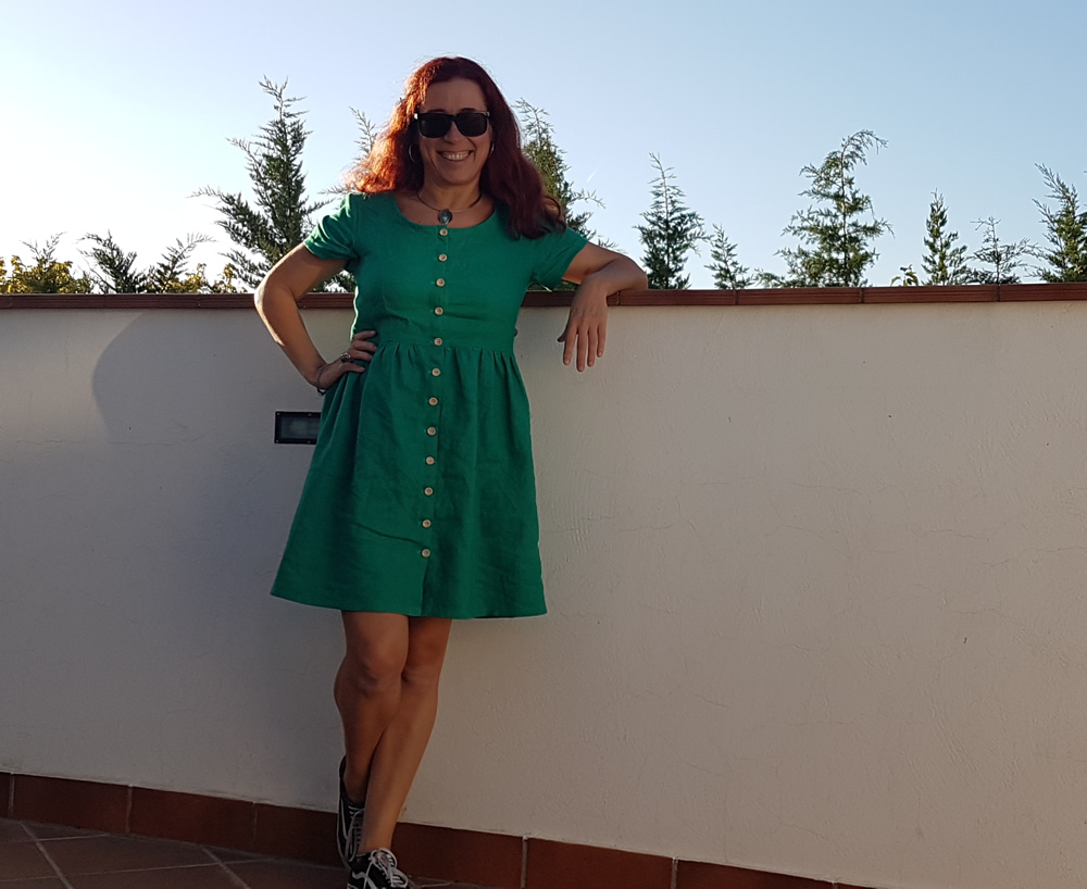 french navy orla dress