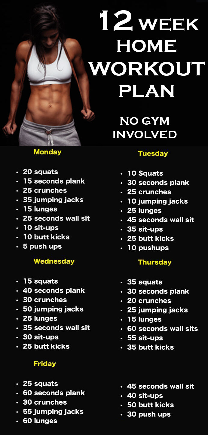 Days A Week Workout Plan At Home 2025