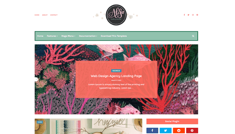 Alisa v1.0 - Responsive Personal Blog Blogger Theme