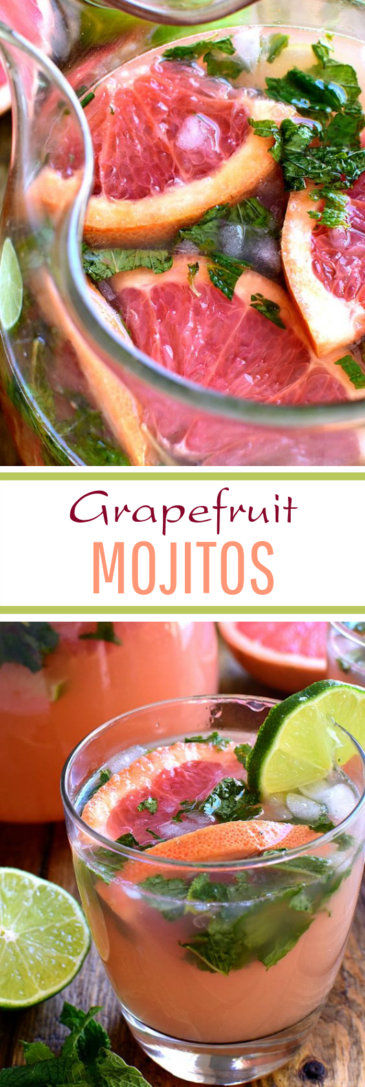 Grapefruit Mojitos #summer #drink