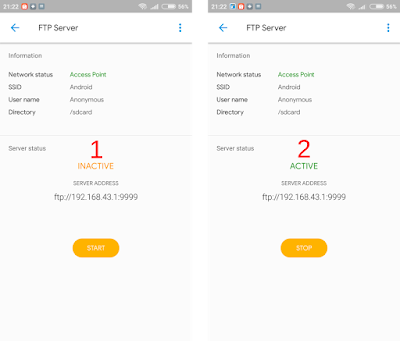 Mengaktifkan FTP Server di hp Android