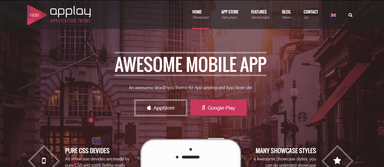 Applay Theme Applay-Multipurpose WordPress app theme