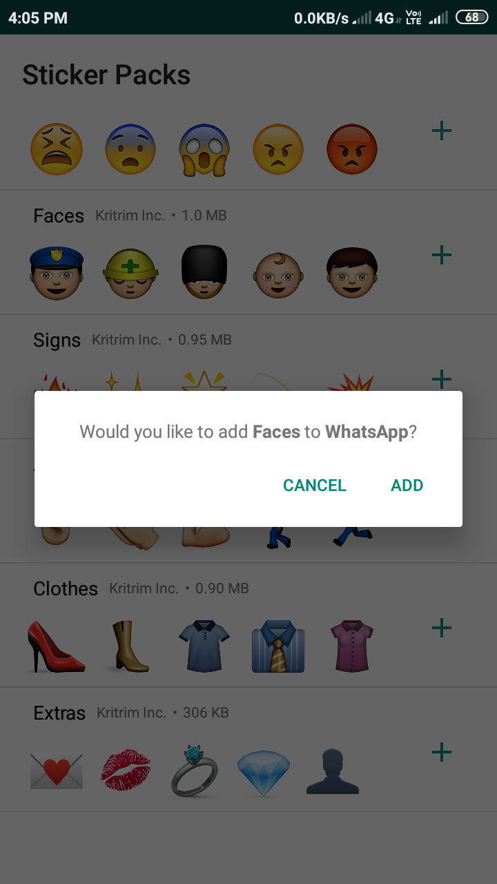 Stickers for Whatsapp Emojis Ads free mod