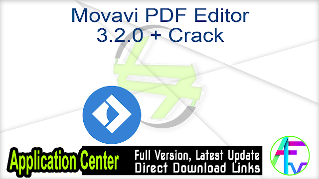Movavi PDF Editor 3.2.0 + Crack