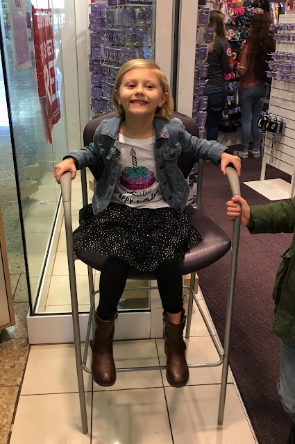 Stella Waiting to Get Her Ears Pierced
