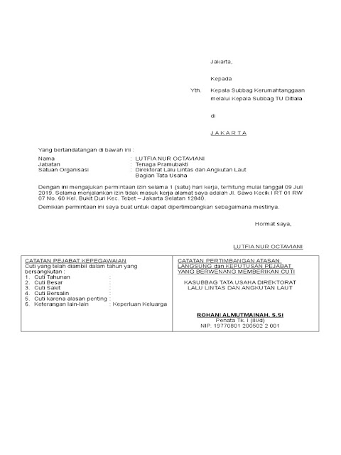 Contoh Surat Izin Sakit Tidak Masuk Kerja (via: scribd.com) Contoh Surat Izin Sakit Tidak Masuk Kerja (via: scribd.com)
