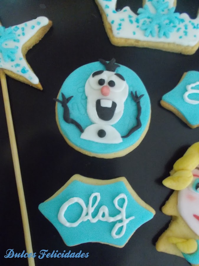 Galletas Olaf fondant