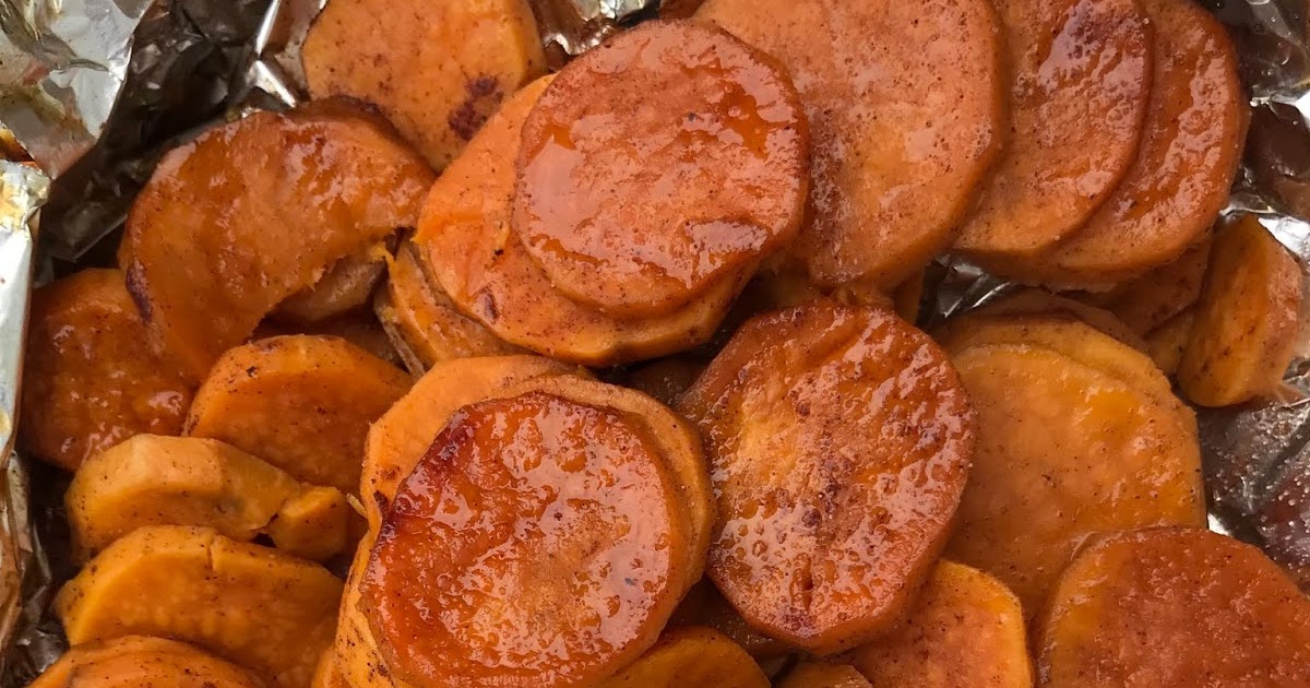 Savory Moments: Foil packet grilled maple cinnamon sweet potatoes