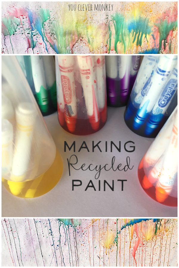 MAKING RECYCLED PAINT FROM MARKERS you clever monkey