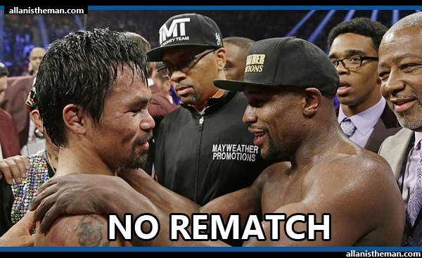Floyd Mayweather Jr. insists: No Manny Pacquiao rematch