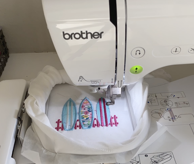 Embroidery, Applique, Beginners Embroidery, First Machine Applique embroidery Project, HTV