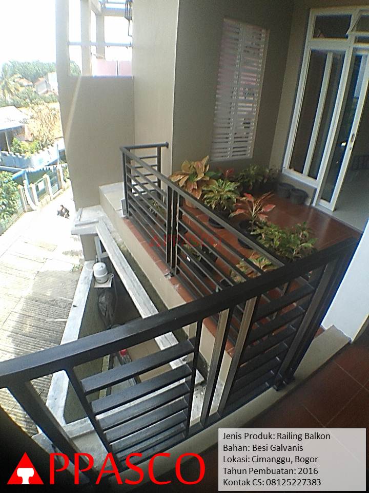 Railing Balkon Teras di Cimanggu Bogor