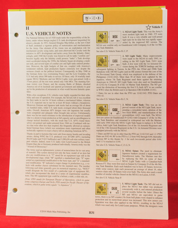 Games ASL Rulebook 2nd Edition Advanced Squad Leader Full Size With