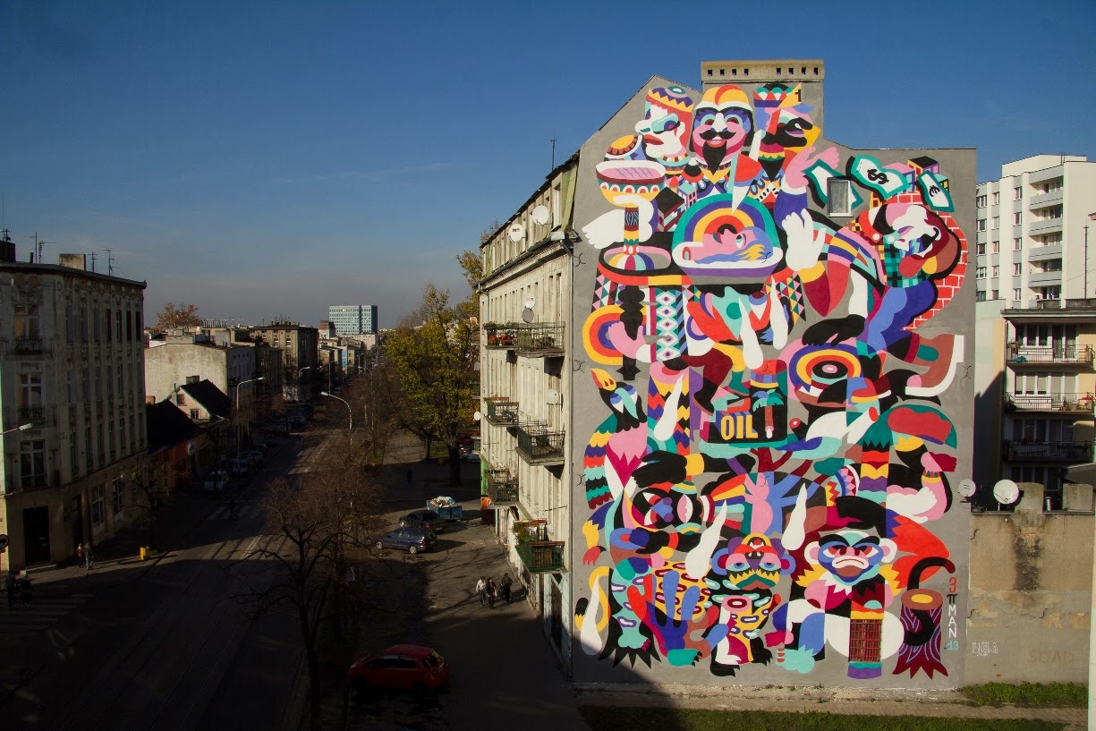 3ttman New Street Art For For Fundacja Urban Forms 13 Lodz Poland