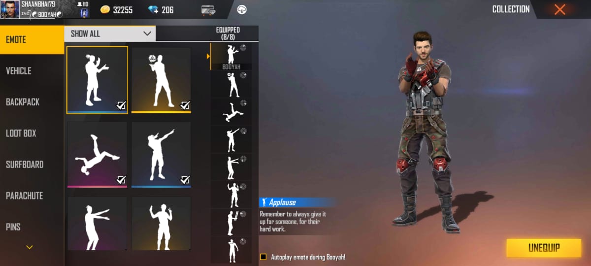 All Emotes In Free Fire