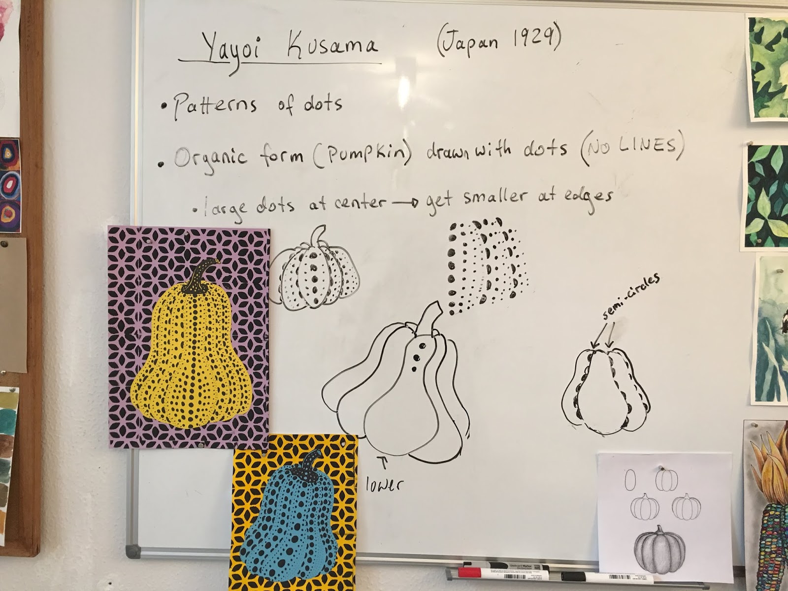 Yayoi Kusama Dotted Pumpkins for Kids – Art is Basic