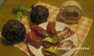 involtini con carciofi e pancetta