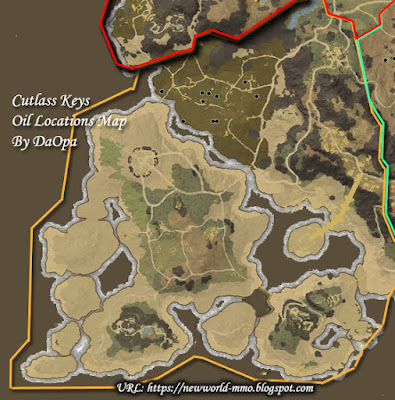 Cutlass Key oil locations map