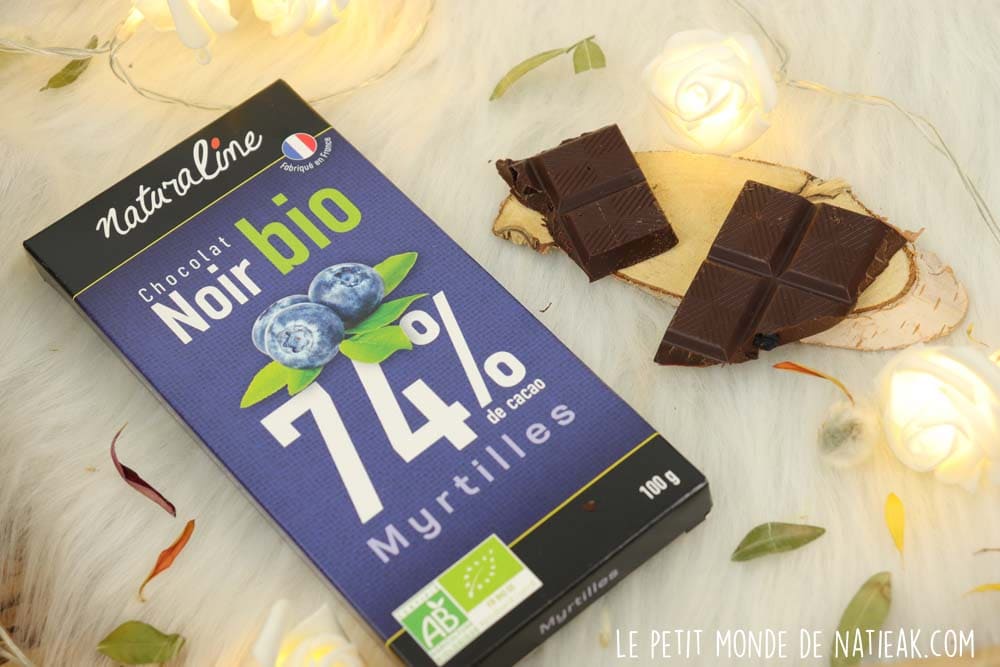 Tablette de Chocolat/Myrtilles Naturaline