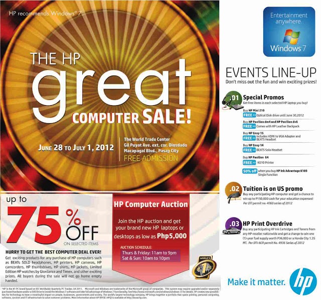 Manila Shopper The Great HP Computer SALEWorld Trade Center June 2012
