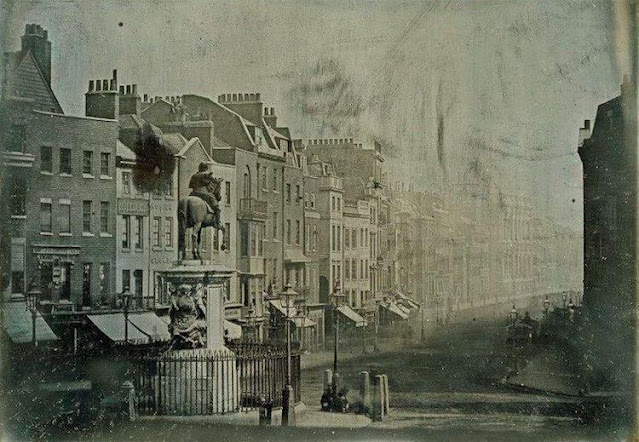 Rua do Parlamento Inglês em Londres no ano de 1839