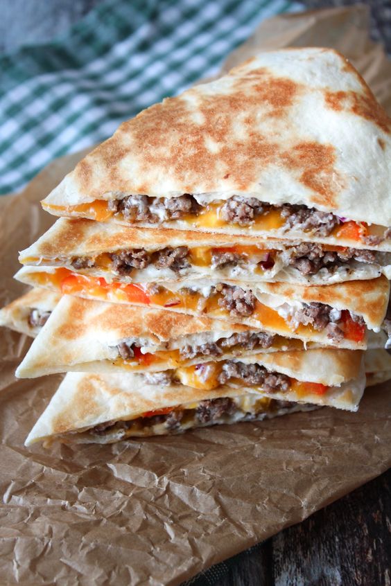 Quesadillas Med Oksekød Easy Dessert Healthy