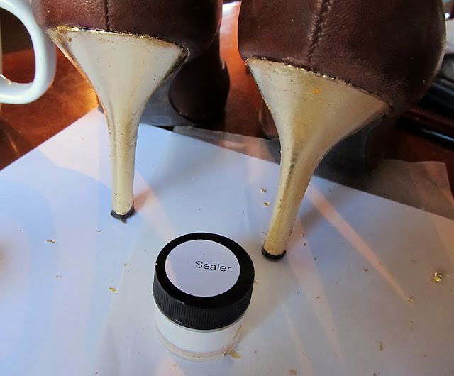 WobiSobi ReStyle 53 Gold Leaf Heels