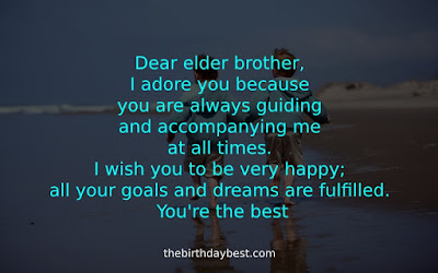 Birthday Wishes for Elder Brother