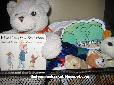 going on a bear hunt learning basket