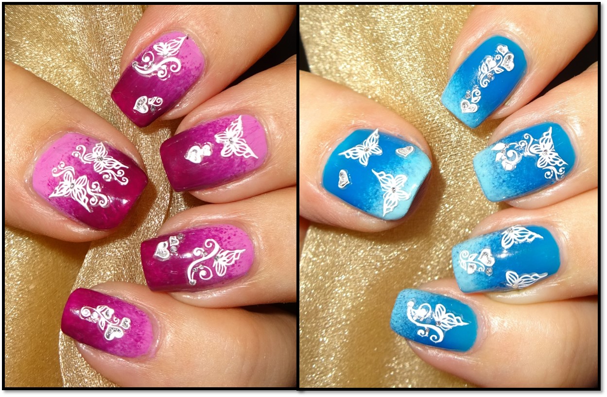 7. Pink and Gold Heart Nail Design - wide 3