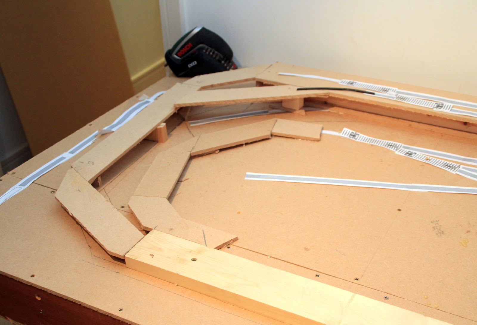 Gentle Model Railways All of the gradients are now in place