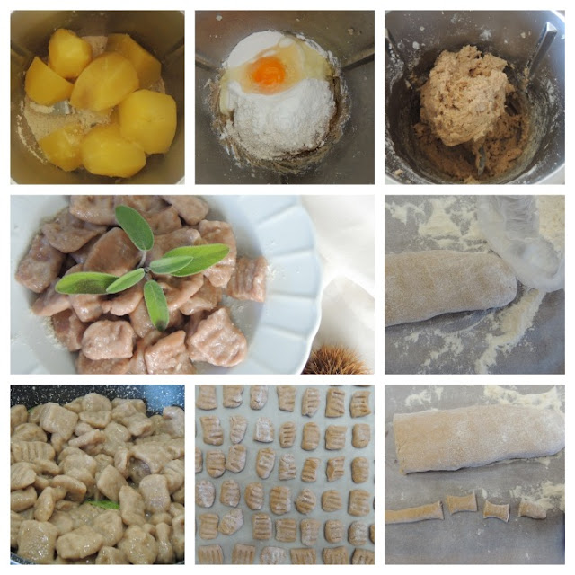 gnocchi con farina di castagne col bimby