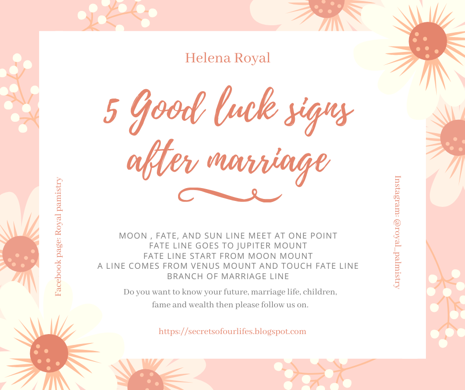 5 Good Luck Signs After Marriage in Your Palm Royal Palmistry