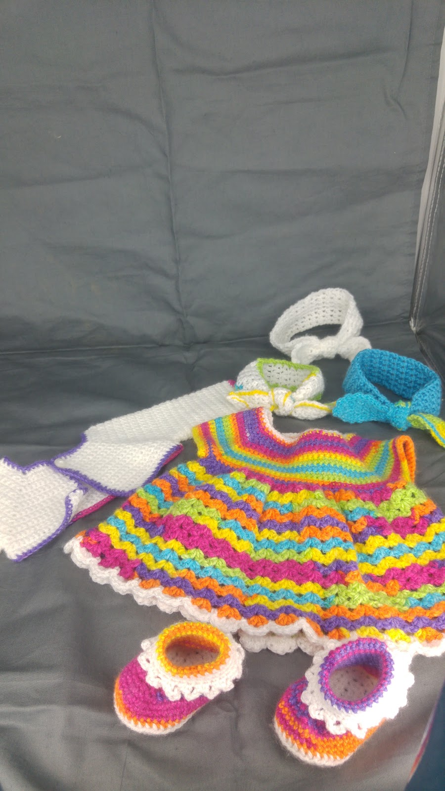 just crochet dress and bolero