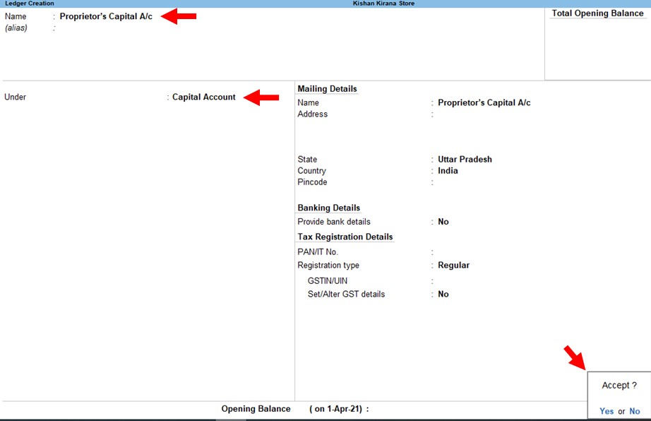 How To Create Ledger In Tally Prime In Hindi Tally Prime Men Ledger 