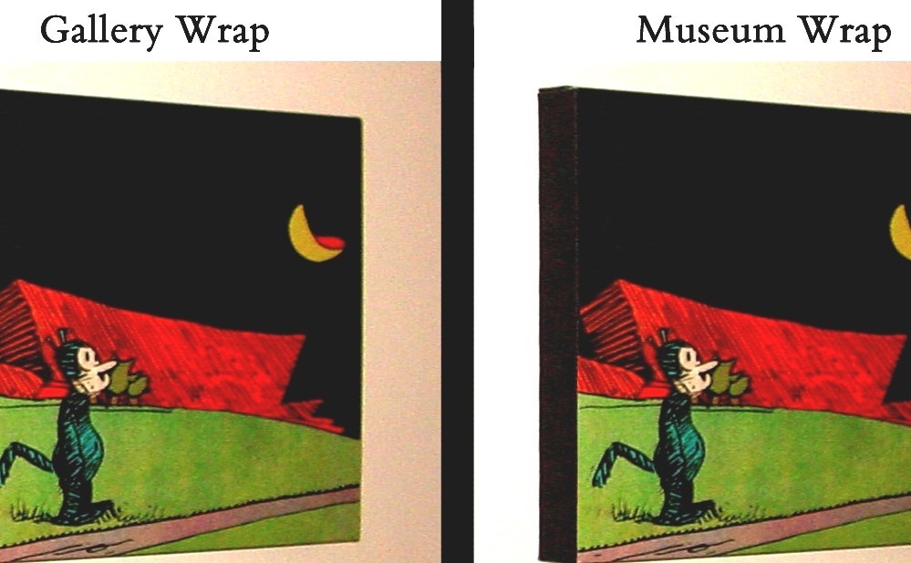 Gallery Wrap Museum Wrap Vs Gallery Wrap
