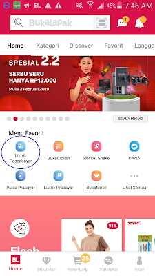 cara mudah bayar tagihan pln dari aplikasi bukalapak