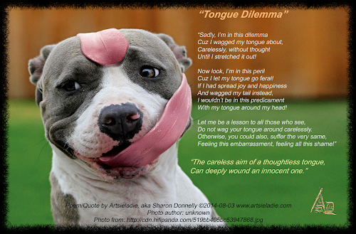 Tongue Dilemma by Artsieladie/Sharon Donnelly