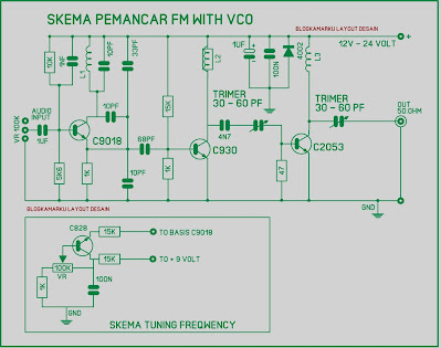 Skema Pemancar FM With VCO Oscilator