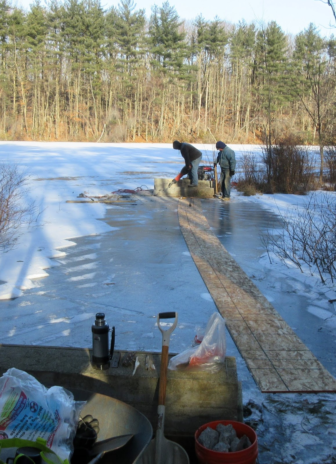 Shelton Trails Committee Hope Lake Jackhammer Party