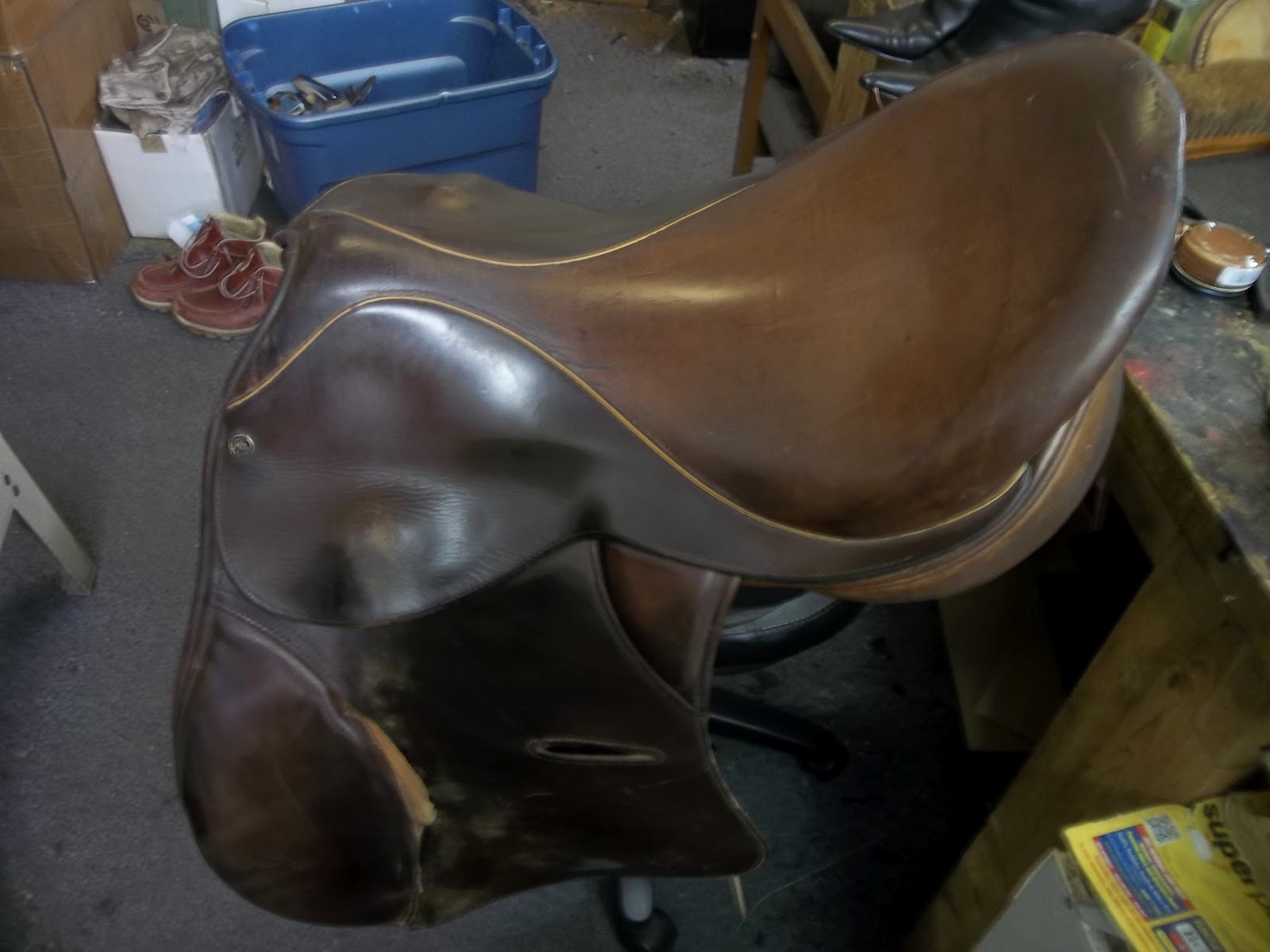 Edgewood Drive Shoe Repair Do You Repair Saddle And Tack? Before and After English Riding Saddle