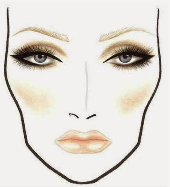 Фото без бровей для отрисовки эскиза бровей