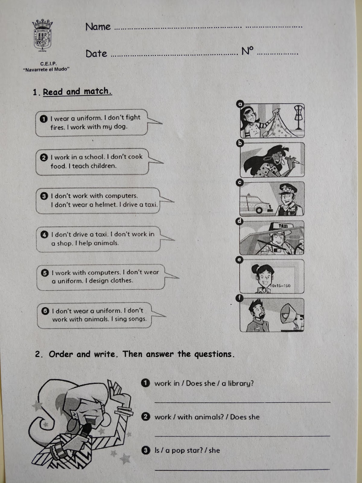 Learn and Fun at class: HOMEWORK FOR FOURTH (4º)