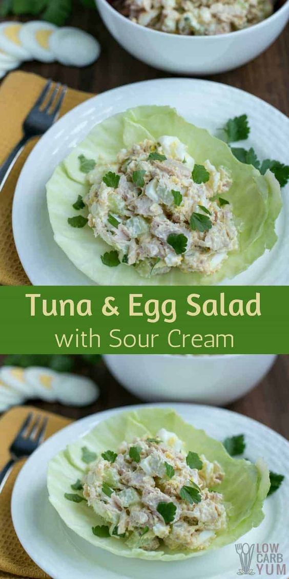 Tuna Egg Salad with Sour Cream Delicious Family Recipes