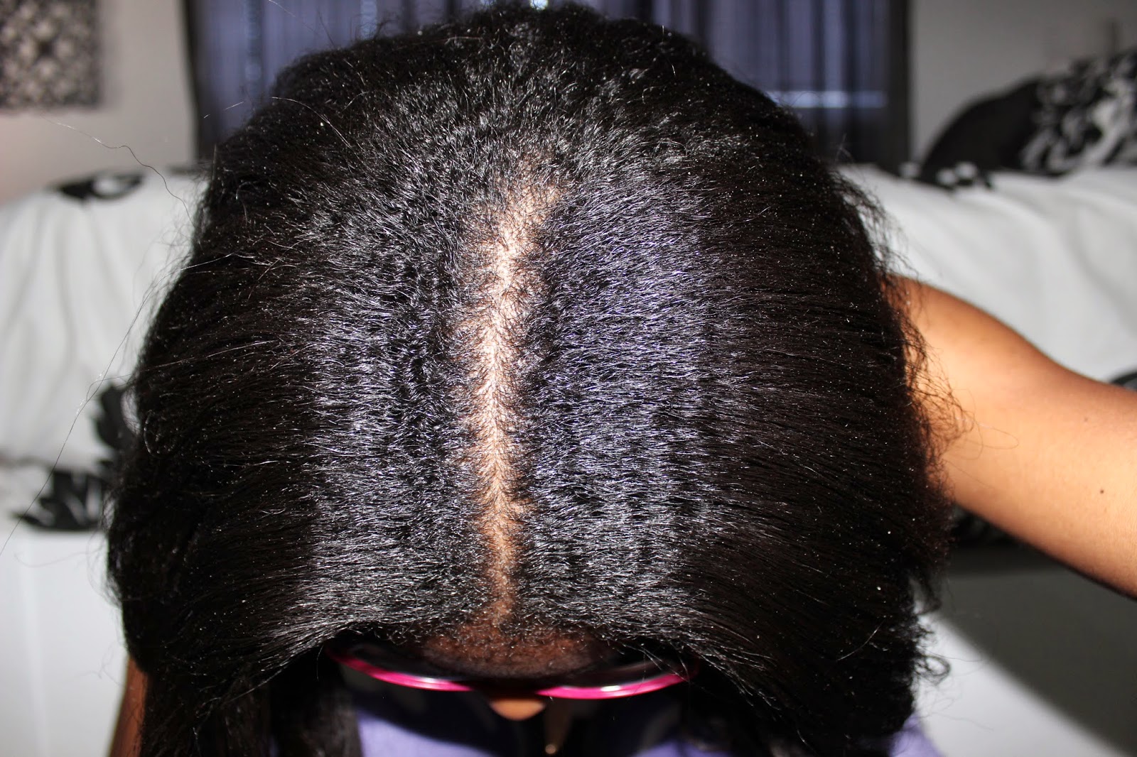 Journey to Waist Length Edge Stick Review Straight Hair Without A Flat Iron