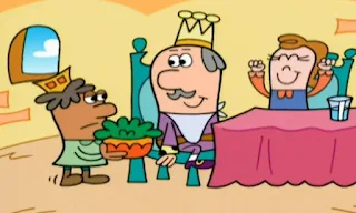 Eye-rene says it's good for eyes to eat dark green leafy vegetables. The King summoned the royal dark green leafy vegetable person and he ate royal spinach. Elmo's World Eyes TV Cartoon, The Eyes Channel