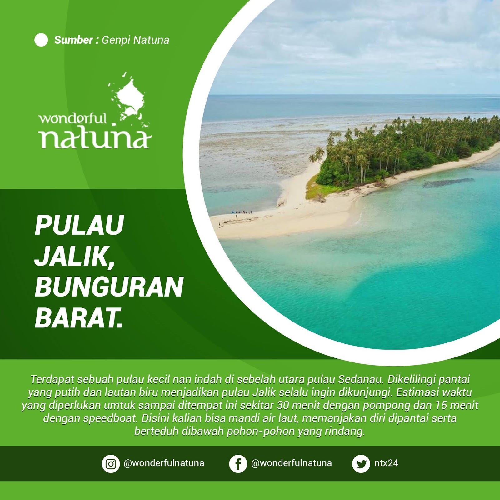 Pulau Jalik, Bunguran Barat ~ Wonderful Natuna