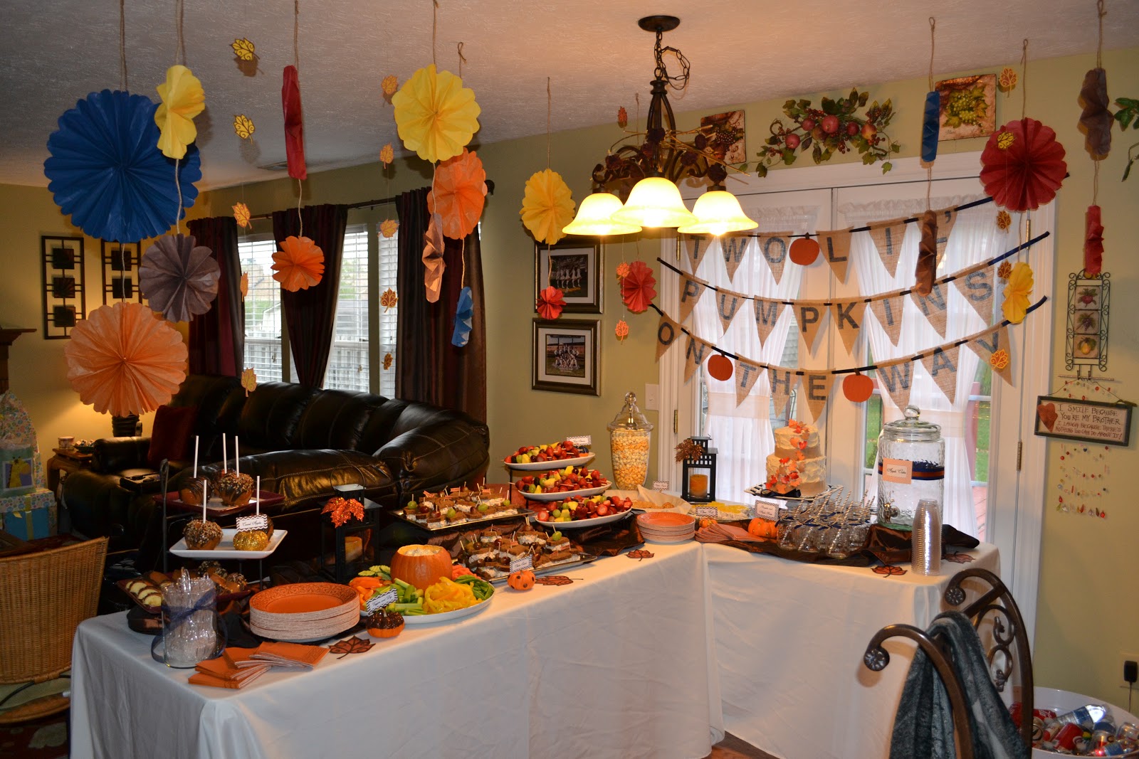 Details fall themed baby shower