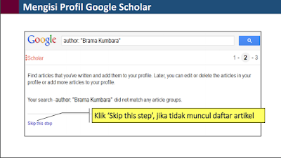 Cara Mengisi Profil Google Scholar
